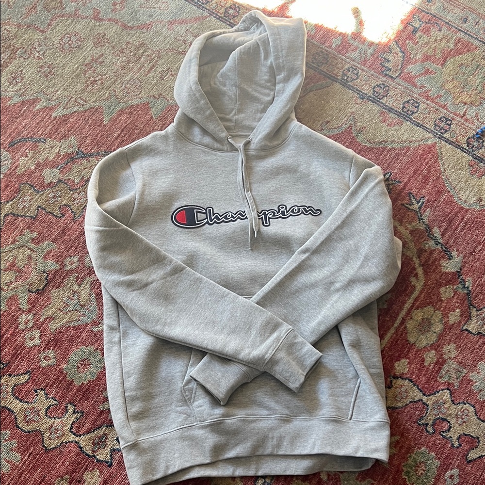 Champion Light Gray Pullover Hoodie